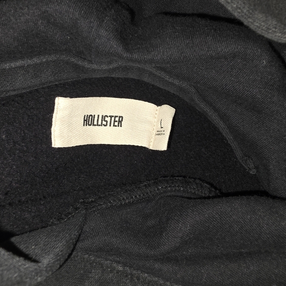 Hollister Black pullover hoodie sweatshirt Graphic, California, Vintage Size LG - Picture 9 of 10